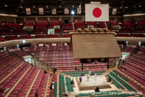 sumo tournament - ryogoku - tokyo - japan - ring