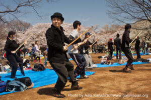sakura hanami at yoyogi koen tokyo japan april 7 2012 - sport